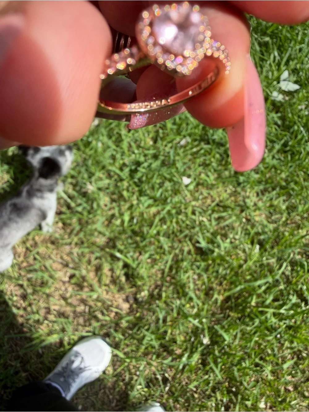 Pandora Rose Gold Heart Ring with Pavé Accent